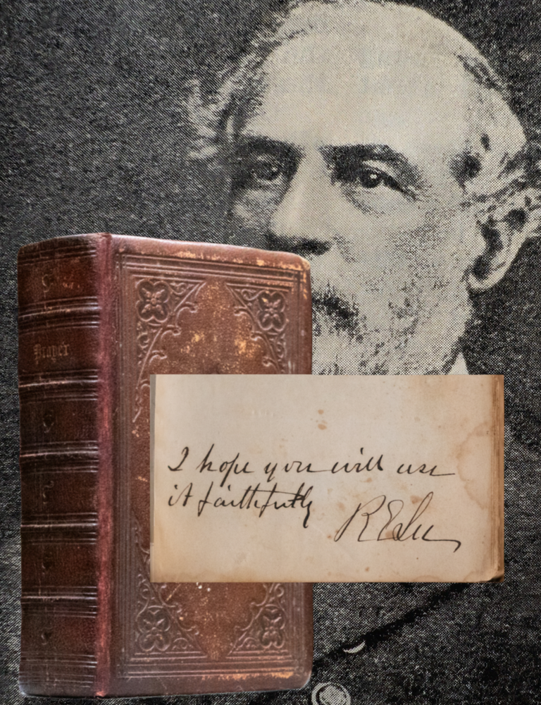 Item #753 1856 Book of Common Prayer Owned Inscribed Signed by Robert E Lee JSA COA