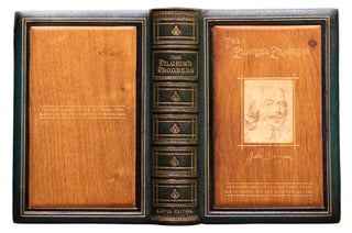 Item #755 1880 Pilgrims Progress John Bunyan Cover Made From Panels of Church He Pastored. John...