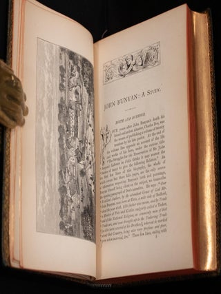 1880 Pilgrims Progress John Bunyan Cover Made From Panels of Church He Pastored