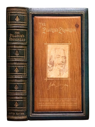 1880 Pilgrims Progress John Bunyan Cover Made From Panels of Church He Pastored