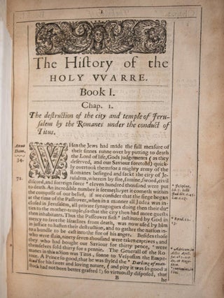 1647 The Historie of the Holy Warre by Thomas Fuller Crusades Muhammed Holy War