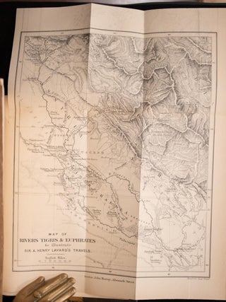 1887 Early Adventures in Persia Susiana & Babylonia First Edition Fold Out Maps