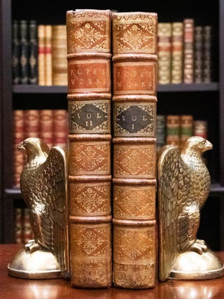 Item #761 1717 The Works of Alexander Pope First Editions Rape of the Lock Odyssey 12"Tall....