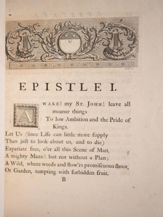 1717 The Works of Alexander Pope First Editions Rape of the Lock Odyssey 12"Tall