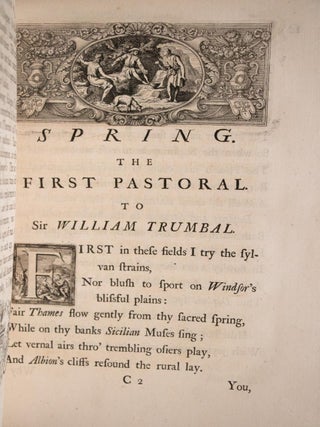 1717 The Works of Alexander Pope First Editions Rape of the Lock Odyssey 12"Tall