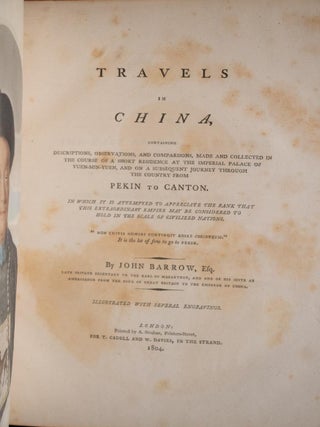 1804 1stED Travels in China Its Rank Among Civilized Nations Color Plates 11"x9"
