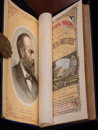 1886 The Pictorial Treasury of Famous Men & Famous Deeds Military Heroes Fine