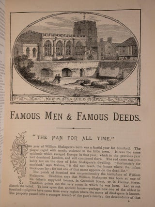 1886 The Pictorial Treasury of Famous Men & Famous Deeds Military Heroes Fine