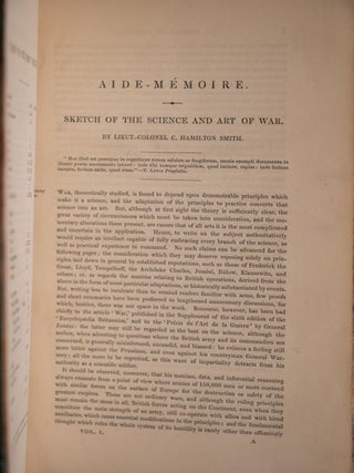 1853 Aide-Memoire to The Military Sciences Art of War Illustrated Leather Scarce