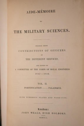 1853 Aide-Memoire to The Military Sciences Art of War Illustrated Leather Scarce