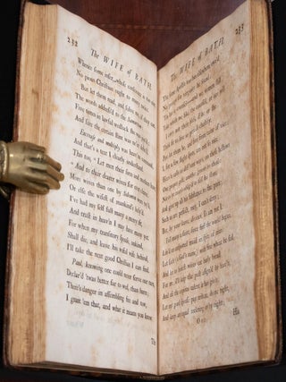 1717 The Works of Alexander Pope Fine Leather Folio 12" Tall Rare 308 Years Old