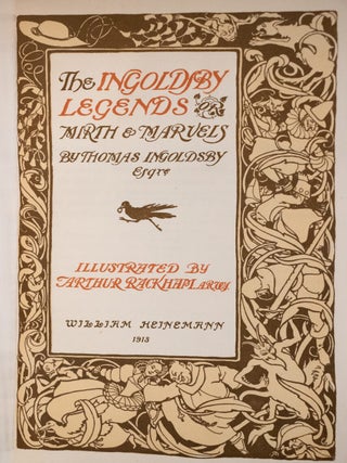 1913 Ingoldsby Legends Witches Ghosts Monsters Illustrated by Rackham 10" Tall