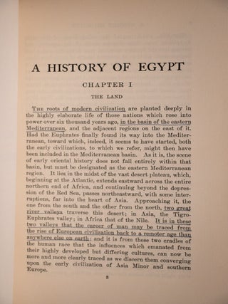 A History of Egypt From the Earliest Times to the Persian Conquest