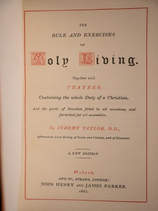 The Rule & Exercises of Holy Living