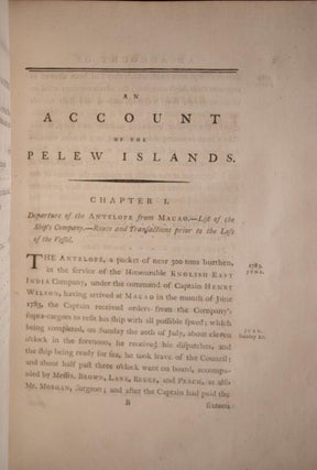 An Account of the Pelew Islands