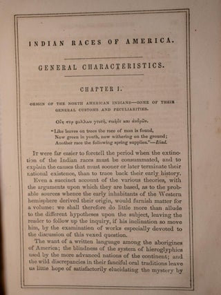 The Indian Races of North & South America