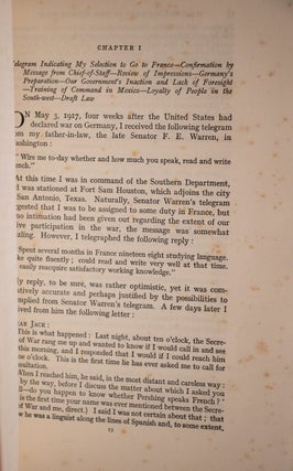 My Experiences in the World War