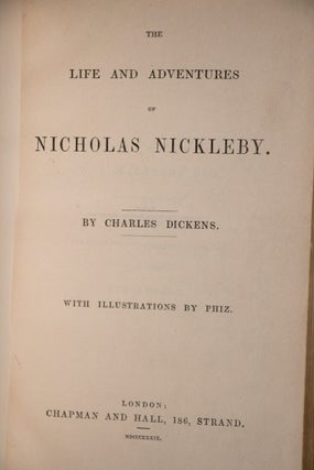 The Life and Adventures of Nicholas Nickleby