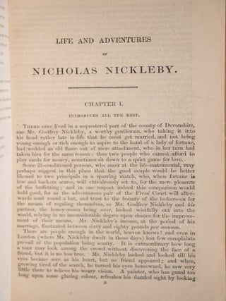 The Life and Adventures of Nicholas Nickleby