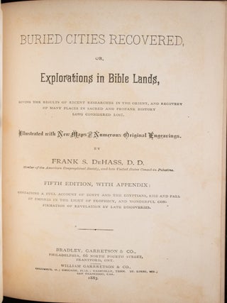 Buried Cities Recovered or Explorations in Bible Lands