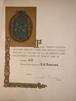 The Twenty-Eighth Division In The World War