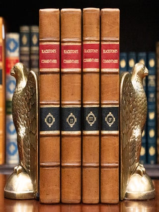 Item #894 COMMENTARIES ON THE LAWS OF ENGLAND. WILLIAM BLACKSTONE