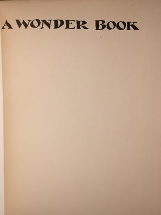 A WONDER BOOK
