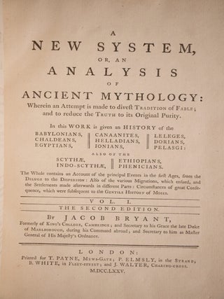 A New System Or An Analysis Of Ancient Mythology: