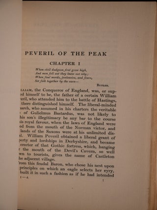 Peveril of the Peak.