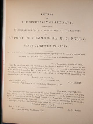 Narrative of the Expedition of an American Squadron to the China Seas and Japan