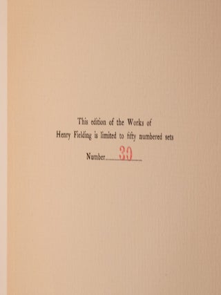 The Works of Henry Fielding