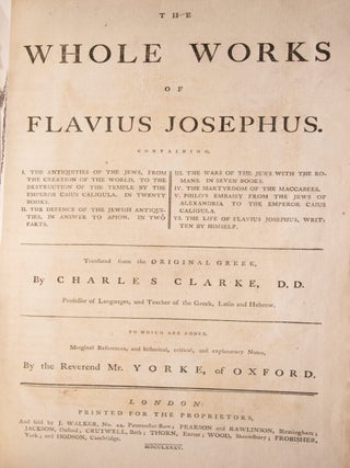 The Whole Works of Flavius Josephus