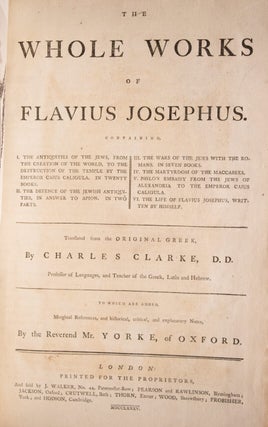 The Whole Works of Flavius Josephus