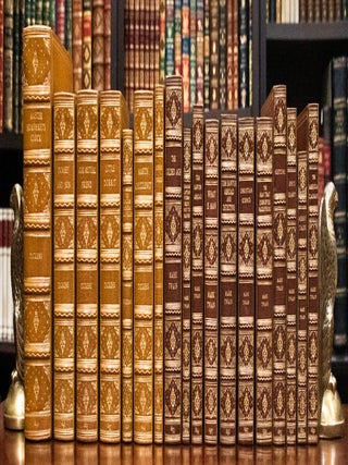 Item #995 Uniformly Bound First Edition Works of Charles Dickens and Mark Twain. Charles Dickens...
